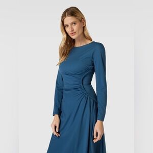 Weekend Max Mara Romania Stretch-Jersey Midi Dress flattering modest sz Lg NWT